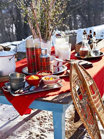 Veranstalten Sie eine Winterparty im Freien Veranstalten Sie eine Winterparty im Freien