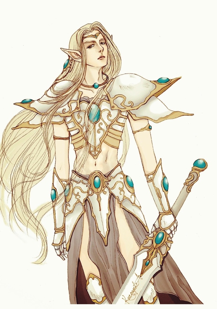 elf warrior drawingcg