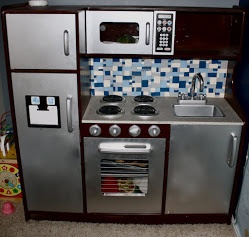 90 Best Play Kitchens For The Kiddos Images On Pinterest Diy Boys Play Kitchen Wonderful Tutorial On Making A Stainless With Granite Counter And Tiled Back Splash