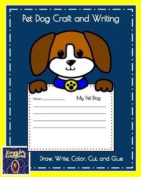 Pet Dog Craft And Writing Animal Research April Pinterest Pet Dog Craft And Writing Page 1 Cover 2 Krazy For Kindyland Note 3 Product Details Example 4 Paper Copy Per Student On