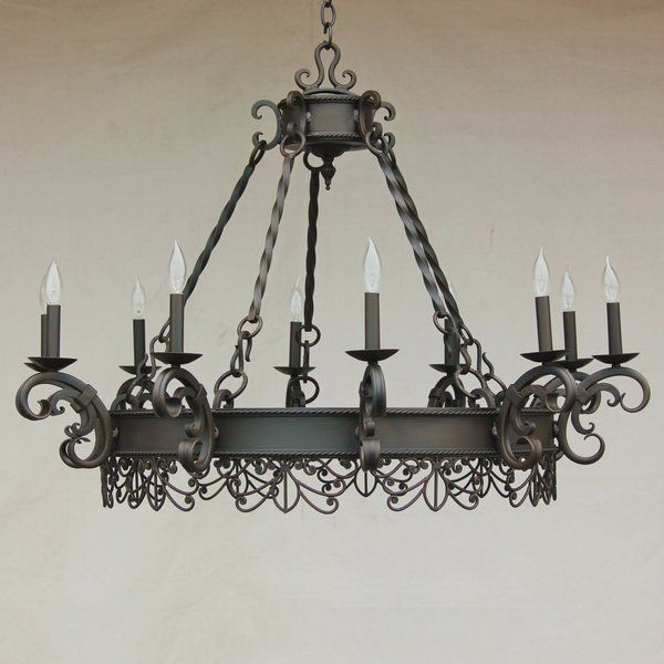1433 10 Spanish Style Chandelier A Lamba 1433 10 Spanish Style Chandelier