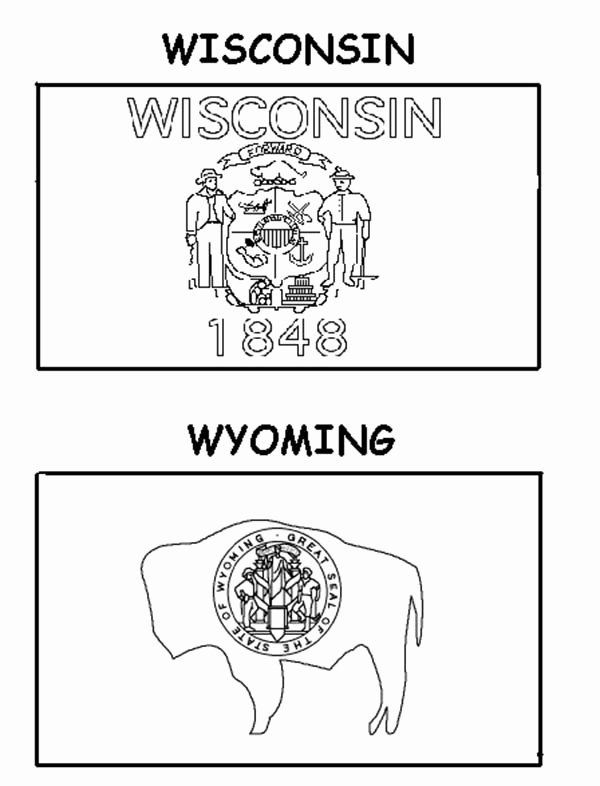 Wyoming State Coloring Pages