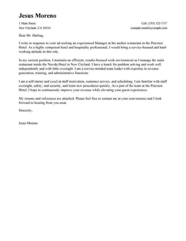 25 Best Cover Letters Cover Letter Examples For Job Cover