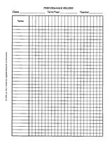 customizable performance record printable