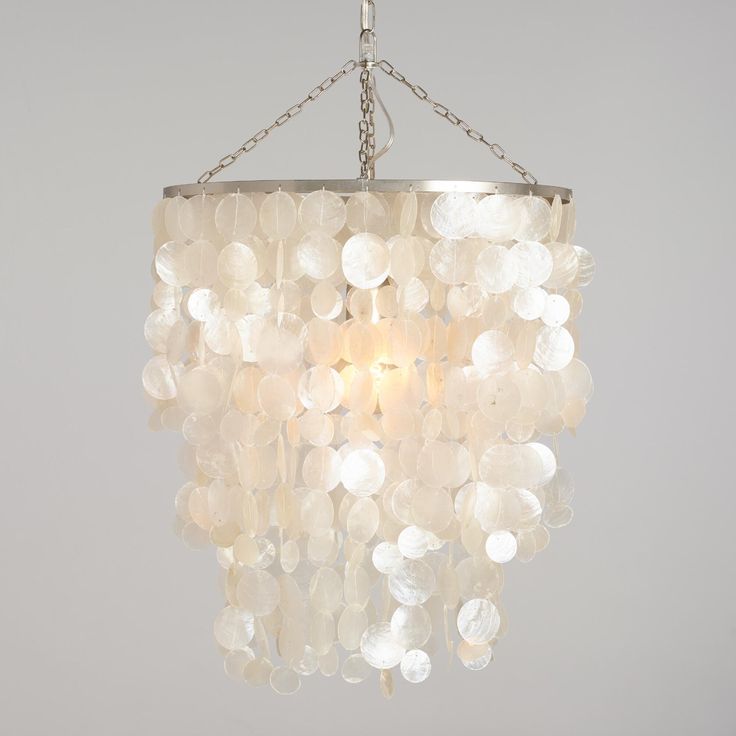 White Capiz Waterfall Chandelier By World Market Bedroom S White Capiz Waterfall Chandelier By, Capiz Light Fixture World Market