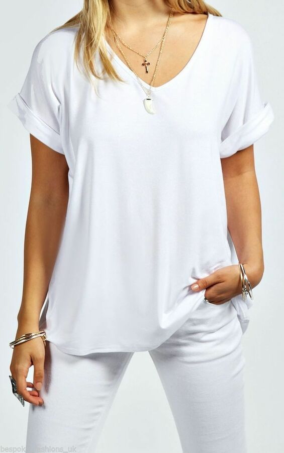 New Ladies Off Shoulder Gathered T-Shirt Tops Womens Gypsy Boho Top Plus Size