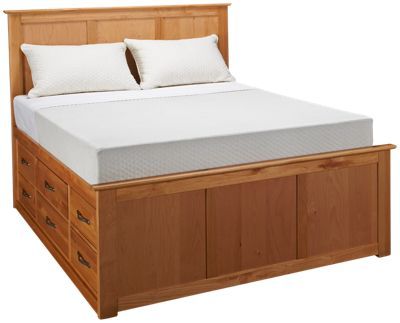 Urban Home Queen Pedestal Bed With Underbed Storage Drawers Urban Home Queen Pedestal Bed With Underbed Storage Drawers