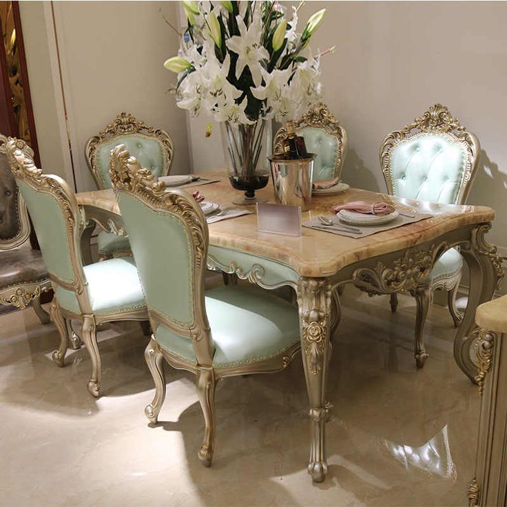European Style Marble Dining Table 1 6 1 8 Meters Solid Wood european-style-marble-dining-table-1-6-1-8-meters-solid-wood