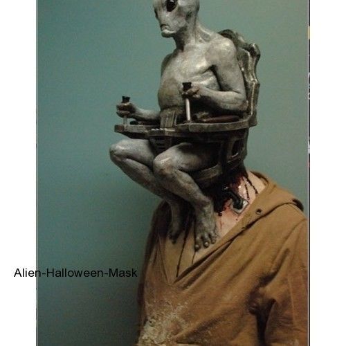 alien mind control halloween mask halloween costume hand painted movie quality - High End Halloween Decorations alien mind control halloween mask halloween costume hand painted movie quality - High End Halloween Decorations