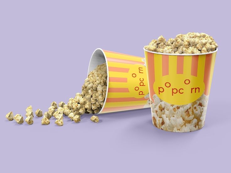 Download Popcorn logo design... | Popcorn bucket, Packaging mockup, Free popcorn