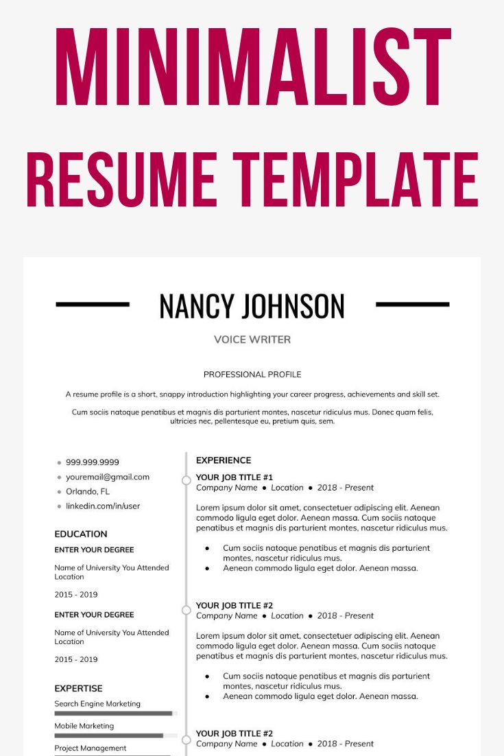 Buy make it simple resume