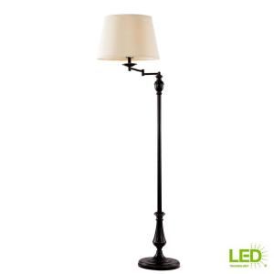 Newhouse Lighting 68 in. Black Modern Standing Floor Lamp with LED Bulb Included-NHFL-VE-BK - The Home Depot | Stylish floor lamp, Modern floor lamps, Floor lamp