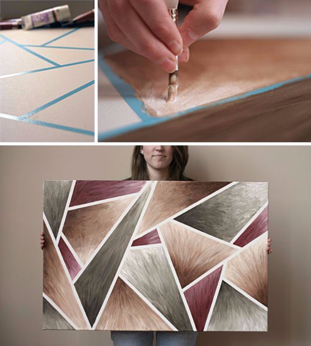 15 Super Easy DIY Leinwand Malerei Ideen für künstlerische Wohnkultur