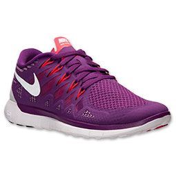 Women\u0027s Nike Free 5.0 2014 Running Shoes | FinishLine.com | Bright Grape/ White