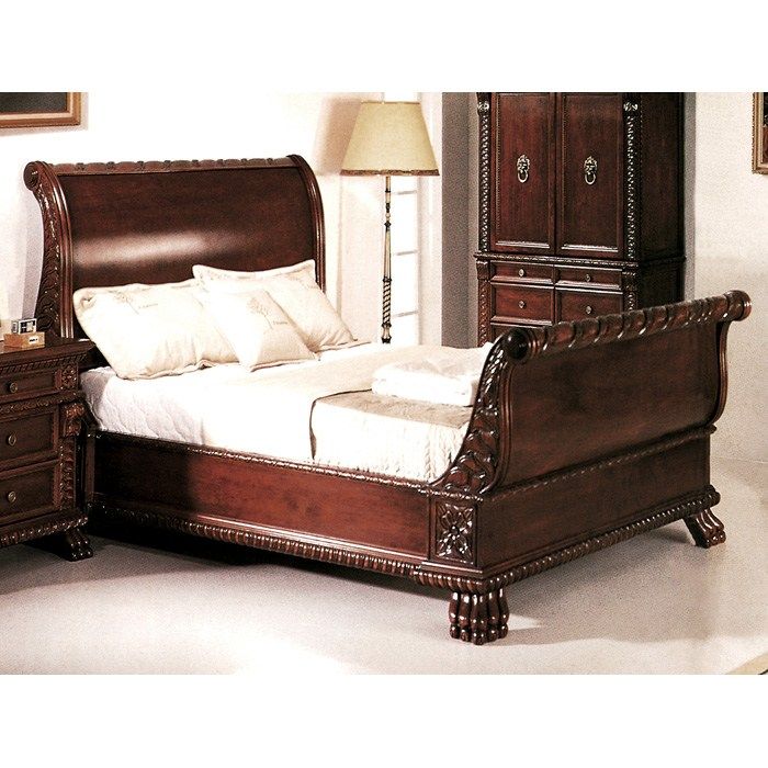 Types Of Beds Wooden Sleigh Bed Wood Bedroom Furniture Wooden Sleigh Bed Beds, Wilmington King Sleigh Bed Frame