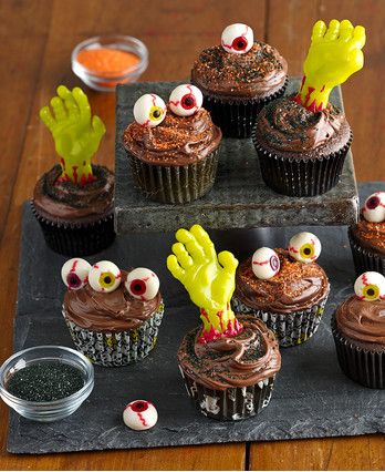 easy zombie cupcakes