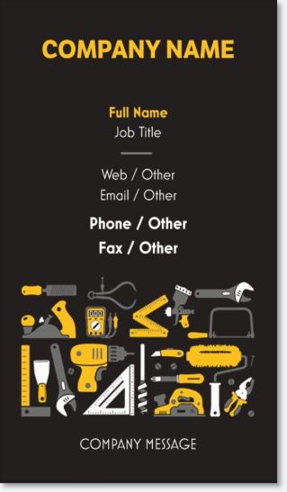 Why You'll Love Black Handyman Vertical Standard Business Cards