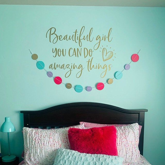 BEAUTIFUL GIRL YOU CAN DO AMAZING THINGS Vinyl Wall Decal Decor Sticker BEAUTIFUL GIRL YOU CAN DO AMAZING THINGS Vinyl Wall Decal Decor Sticker