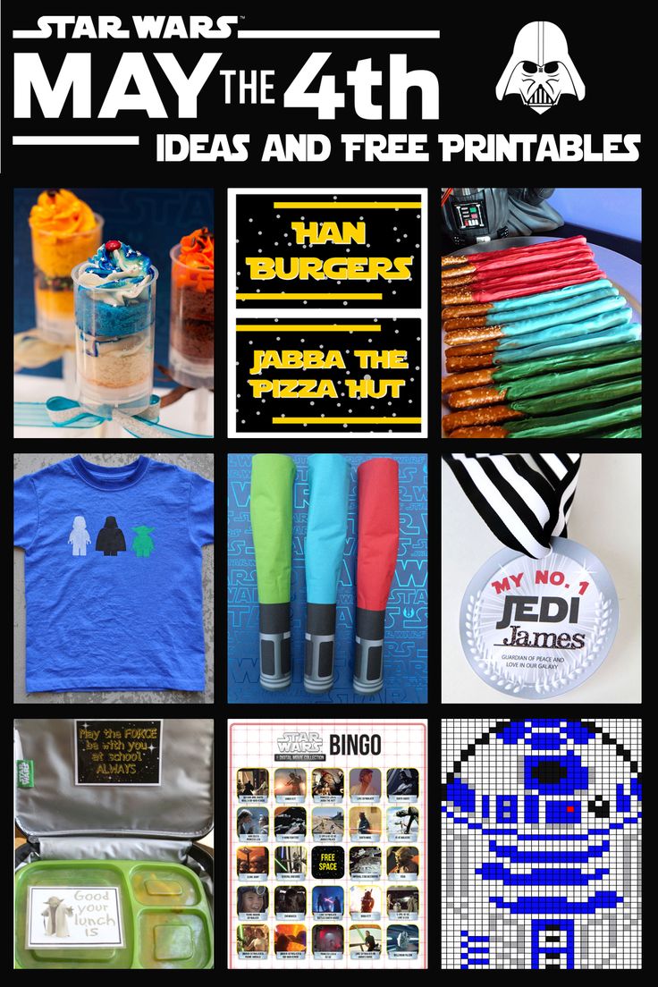 May the 4th Be with You Star Wars Food Free Printables Star wars food, Star wars birthday