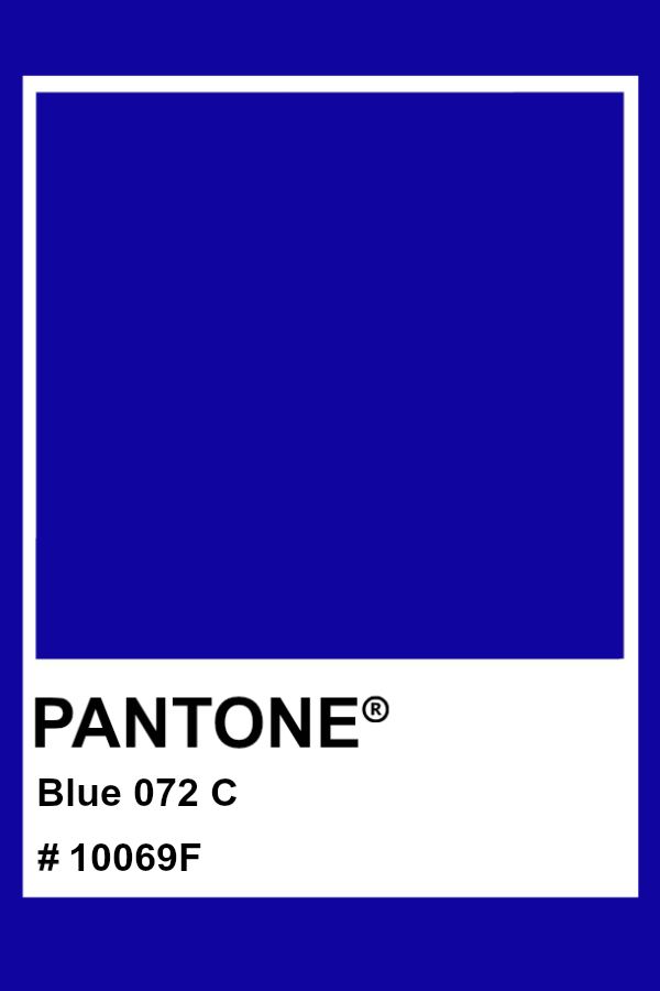 pantone blue 072 c color pms hex palette 355c