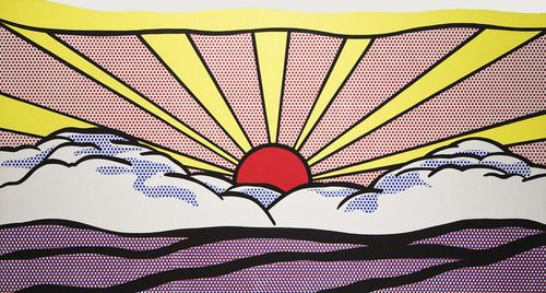 Download "Sunrise", 1965 By: ROY LICHTENSTEIN…. | リキテンシュタイン, ポップアート