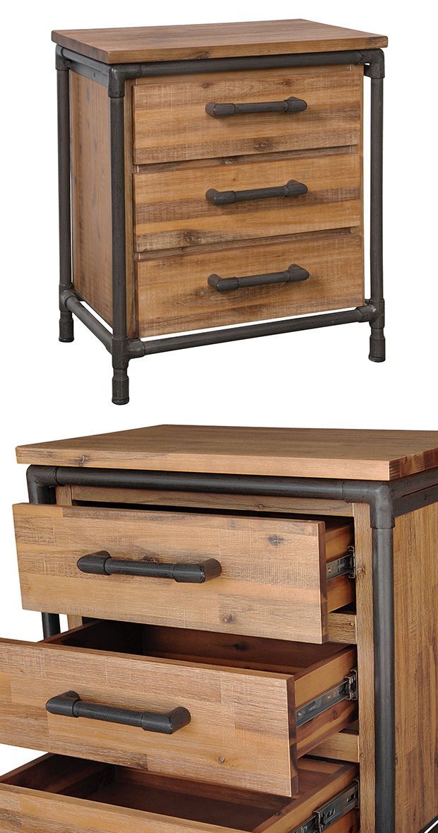 Image result for iron pipe bedside table