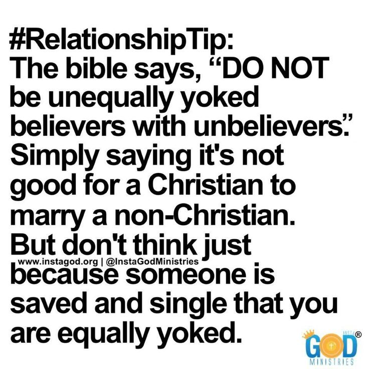 What does Unequally Yoked mean
