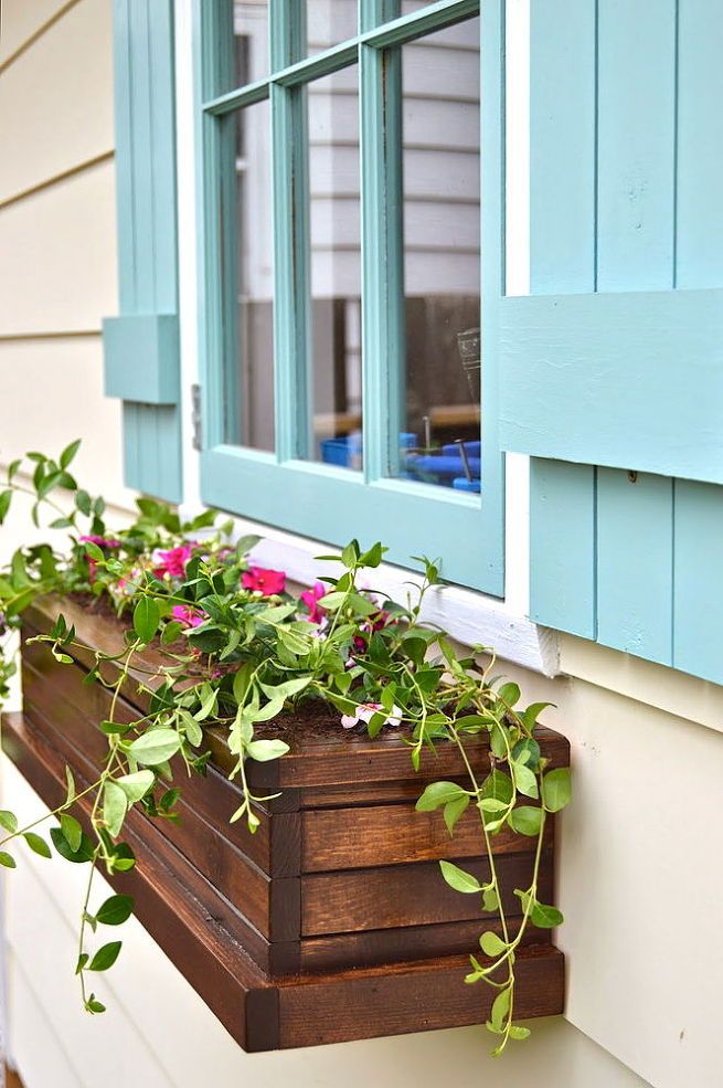 How To Build Window Wood Box Planters Container Gardening How To Build Window Wood Box Planters Container Gardening Pinterest Bo Planter And Home