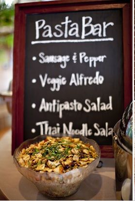 Best 25 Pasta Bar Ideas On Pinterest Party Brown Pasta Bar Reception Meal But Diffe Offerings