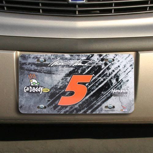 Nascar Mark Martin Number Metal License Plate By Football Fanatics 8 95 Warn People That You