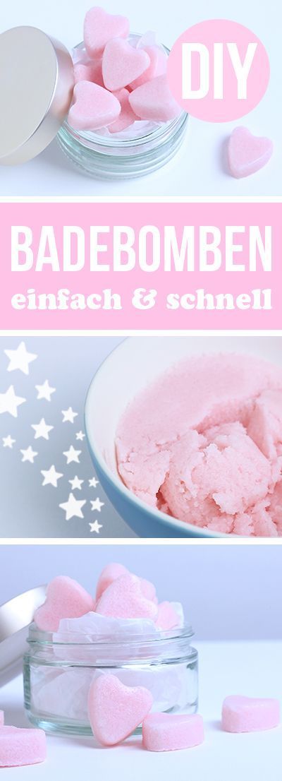 Badebomben selber machen Rezept und Anleitung DIY Badebombe selbermachen Badekug...
