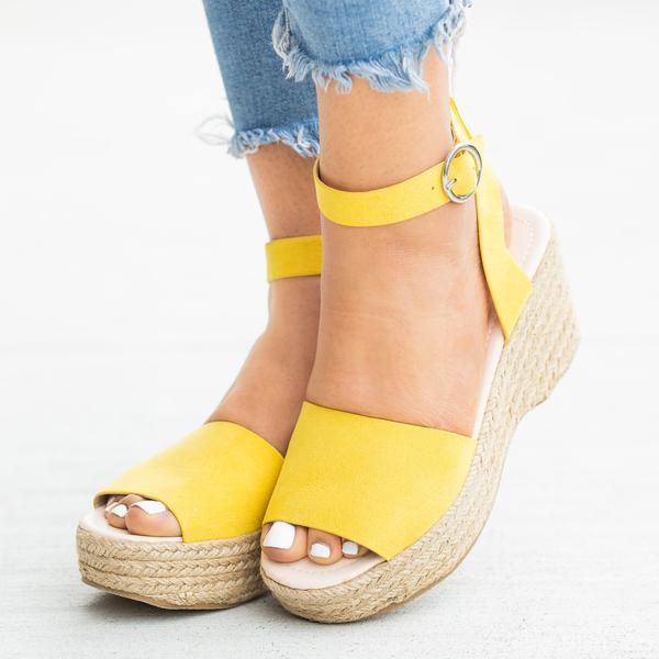 Ulanda Womens Platform Wedge Open Toe Sandals Buckle Ankle Strap Straw Casual Summer Shoes Women Wedge Sandals Ulanda Womens Platform Wedge Open Toe Sandals Buckle Ankle Strap Straw Casual Summer Shoes Women Wedge Sandals