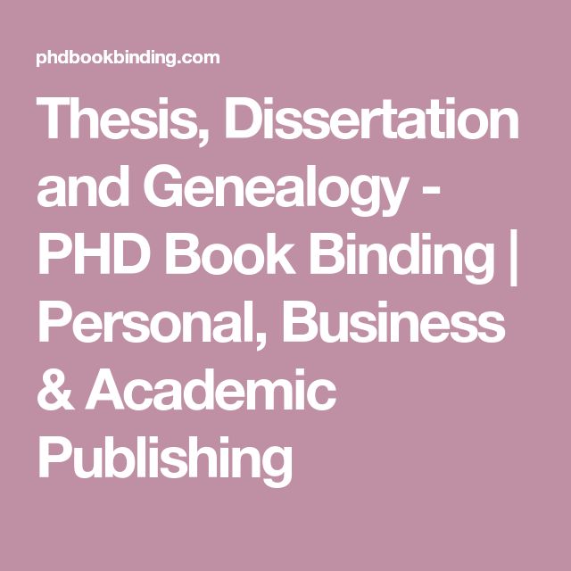 Published phd dissertation