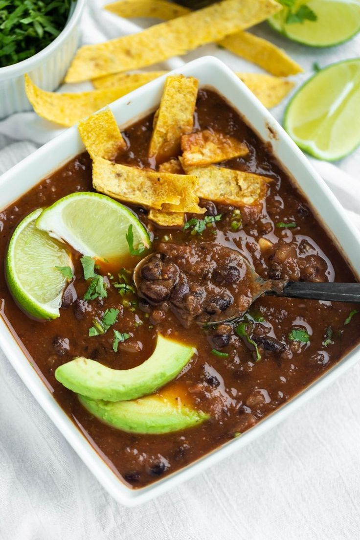 Vegan Black Bean Soup Recipe (Oilfree) Recipe Food Vegan Black Bean Soup Recipe (Oilfree) Recipe Food