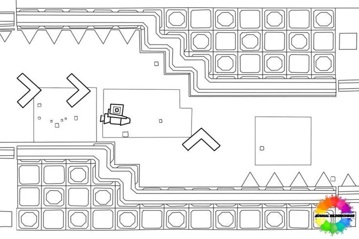 Geometry Dash 4 coloring pages - Cfe4007df6df4705b452b831f287e503
