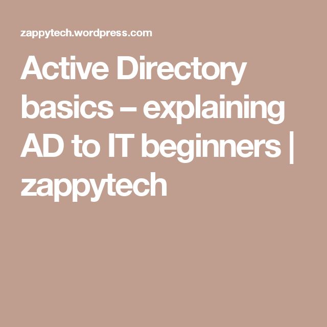 active directory for dummies