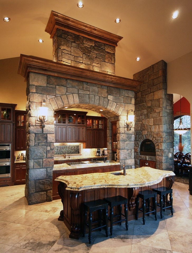 Beautiful english rubble kitchen coronado stone veneer mediterranean kitchen denver by coronado stone products Beautiful english rubble kitchen coronado stone veneer mediterranean kitchen denver by coronado stone products