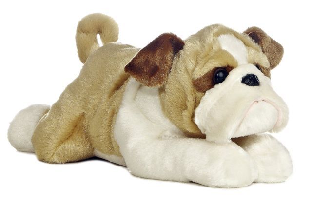 Aurora World 12 Flopsie Willis Bulldog Plush Plush Dog Cute