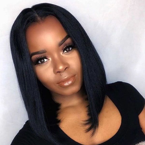 Shorts ebony facial long hair