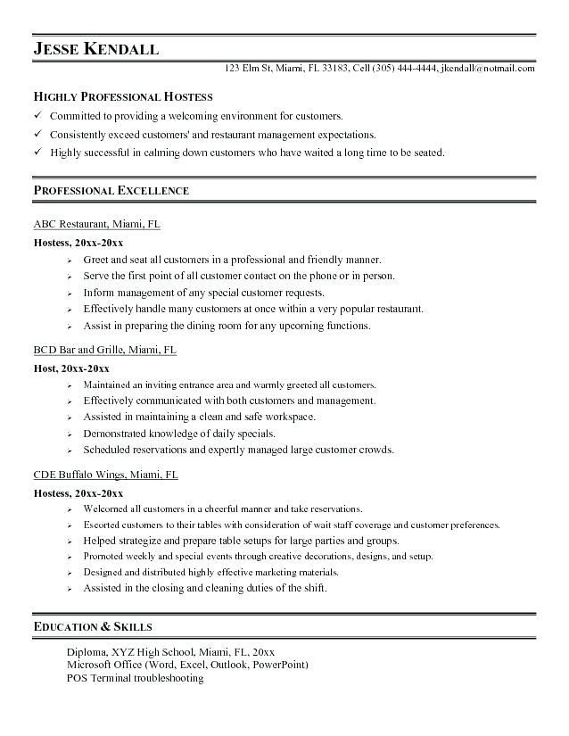 resume examples job duties duties examples resume resumeexamples restaurants resume examples