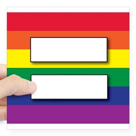 Gay equality sticker