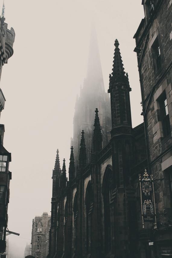 Edinburgh Photo Old City Old Town Architecture | Etsy