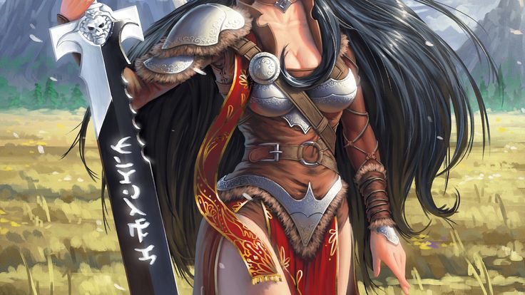 Anime girl warriors