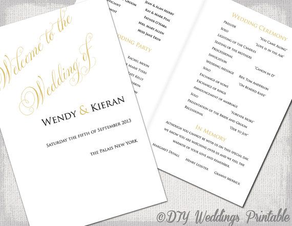 The 25+ best Wedding ceremony booklet templates ideas on Pinterest - how to design wedding program template The 25+ best Wedding ceremony booklet templates ideas on Pinterest - how to design wedding program template