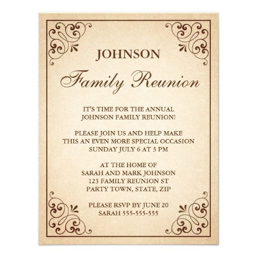 50 best Events - Family Reunion images on Pinterest Birthdays - class reunion invitations templates 50 best Events - Family Reunion images on Pinterest Birthdays - class reunion invitations templates