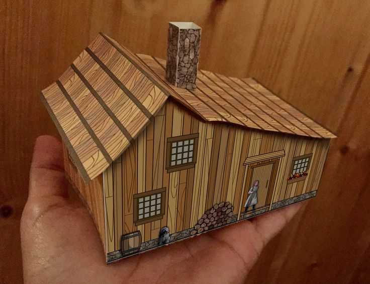 Little House on the Prairie Paper model printable Paper models house Little House on the Prairie Paper model printable Paper models house