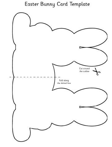 template of easter bunny