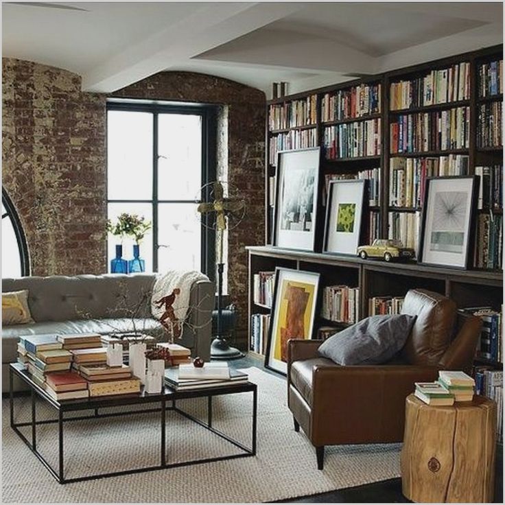 Small Living Room Library Layout Ideas in 2020 Interior design living