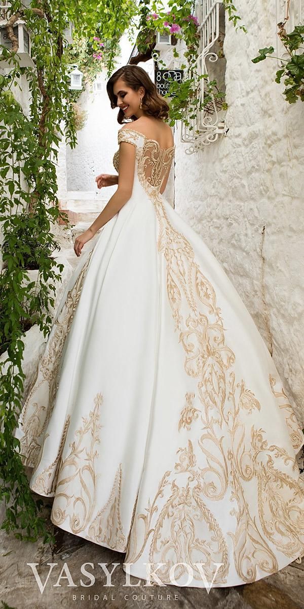 15 Gold Wedding Gowns For Bride Who Wants To Shine ❤️ gold wedding gowns bal...
