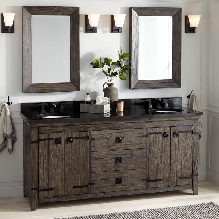 72 Kane Double Vanity For Undermount Sink Rustic Brown Bathroom Top Design Small Vanities Double Sink Bathroom Vanity, Rustic Double Sink Vanity 72